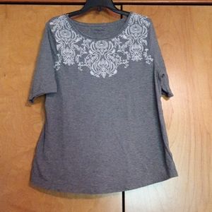 Croft and Barrow Embroided Top